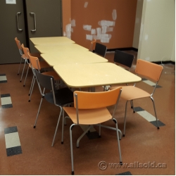 Blonde 32" Square Meeting / Lunchroom Table